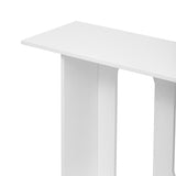 U_STYLE Modern and Curved Design Ash Veneer Console Table with Shelf,Suitable for Entryway,Hallway N711P241287K