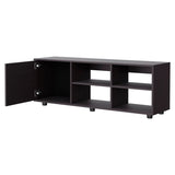 Wengue TV Stand with a Door and Open Storage B062P290262