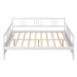 ZUN Full Size Daybed with Support Legs, White 74798954