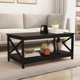 Coffee Table Oxford End Table-Black Color W28215275