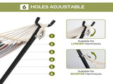 9ft Steel Hammock with Built-in Wheel, Portable Hammock for Outside, Heavy-Duty Hammock 35613179