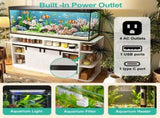 75 Gallon Fish Tank Stand with LED Light &Power Outlets, 55-75 Gallon Aquarium Stand with Sliding 21464578