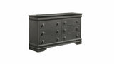 Blaze Modern Style 6-Drawer Dresser Made with Wood in Metallic Gray B009P286642