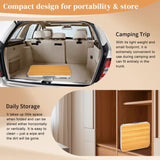 2.3ft Aluminum Camping Folding Table wood grain color 45552990