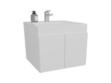 Bathroom Vanity 20.8" H, 2 Doors, White - Bathroom B097P395871