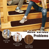 15 non-slip step MATS Brown 37660519