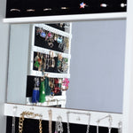 ZUN Full Length Mirror 360&deg; Swivel Jewelry Cabinet W2512P175578