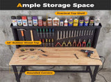 48" Heavy-Duty Workbench 2000LBS Capacity 7-Level Height Adjustable with Built-in Power Strip 02305328