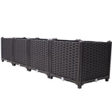 Deep Raised Garden Bed Plastic Planter Boxes for Vegetables Flowers Herbs and W465P187497