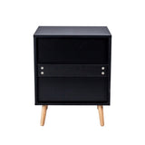 2-drawer Nightstand for Bedroom and Living Room, End Table, Side Table with 2 Hand Made W2282P220561