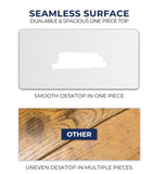 Whole Piece Electric Standing Desk, 48 x 24 Inches Height Adjustable Desk, Sit Stand Desk Home B082119963