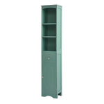 ZUN Tall Bathroom Cabinet, Freestanding Storage Cabinet with Drawer, MDF Board, Adjustable Shelf, Green 97014732