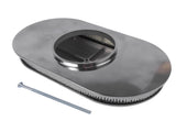 15" Oval Full Finned Polished Aluminum Air Cleaner Filter Fits for Chevy SBC 350 400 62104847