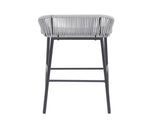 La Push Outdoor Patio Light Gray Rope Bar Stool, Set of 2 N775P176900G