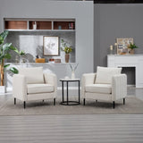 Accent Chair for Living Room, Velvet Comfy Single Sofa Chair Mid-Century Modern Armchair with 1 W3244P327103