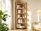 6-Tier Corner Shelf, Tall Slim Bookcase & Display Stand for Small Spaces 31514615