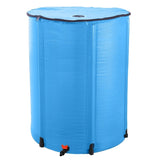 ZUN 100 Gallon Folding Rain Barrel Water Collector Blue 17376535