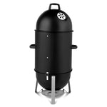 ZUN Vertical Steel Charcoal Smoker, Heavy Duty Three Layer Round BBQ Grill Smokey Mountain Cooker for 11838107