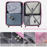 Luggage Sets New Model ABS Hardshell 3pcs Clearance Luggage Hardside Lightweight Durable Suitcase N726P281629S