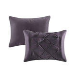 7 Piece Tufted Comforter Set Plum King B03596872