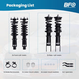 BFO Coilovers Height Adj. Struts for Honda Civic 92-00 EG EJ EH Integra 94-01 93653145