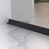 56-60" W x 74" H Semi-Frameless Sliding Shower Door, 1/4" Clear SGCC Tempered Glass, Matte W2011P272616