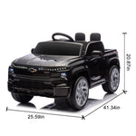 ZUN 12V Kids Ride on Car W/Parents Control,Licensed Chevrolet Silverado,Four-wheel suspension,LED W1578P202302