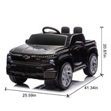 ZUN 24V Kids Ride on Car W/Parents Control,Licensed Chevrolet Silverado,Four-wheel suspension,LED W1578P202308