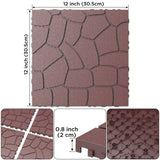 New Stone texture 12" Patio Deck Tiles, DIY Module Interlocking Decking Tiles Floor Tile,Easy and W3022P251868