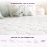 NapQueen Victoria 10 Inch Twin Cooling Gel Hybrid Mattress, CertiPUR-US Certified, Made in USA B349P332658