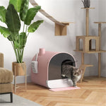 ZUN Fully Enclosed Cat Litter Box/Cat Litter Box 29008748