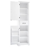 Tall Bathroom Storage Cabinet, Freestanding Storage Cabinet with Twos and Adjustable Shelves, N725P246463K