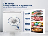 ORIKOOL Chest Freezer 3.0 Cu.ft Solid Top Commercial Deep Chest Freezers with Lockable Stay-Open Lid W2095P372718