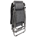 ZUN Infinity Zero Gravity Chair Pack 2, Outdoor Lounge Patio Chairs with Pillow and Utility Tray 81629870