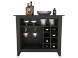 DEPOT E-SHOP Mojito Bar Cabinet, One Open Drawer, One Open Shelf, Black B097133096