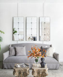 21x47" Traditional Decor Style Rectangle Antique Glass Wall Mirror, Wall Decor for for Bathroom W2078126445