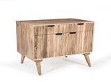 Stylish - Style 2 -Drawer 2 -Door Cabinet , Mango Wood in Natural Finish N780P234027N