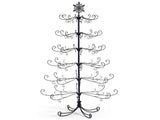 6ft Black PVC Iron Christmas with Snowflake Top - Everyday Decor 81753773
