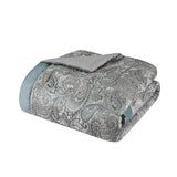 12 Piece Comforter Set with Cotton Bed Sheets Teal King B035P148327