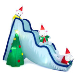 9 Feet Christmas Decoration Inflatable Polar Bear Slide Scene Decoration 27211841