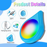 20W Smart LED Pool Lights with 26ft Cord and APP Control IP68 Waterproof, Color Changing Magnetic 99135574