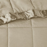 Oversized Down Alternative Blanket with Satin Trim B03598478