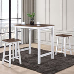 ZUN 3 Pieces Counter Set Hanging Stool Easy To Clean For Small Space W2537P211106