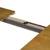 Farmhouse 76inch 6-Piece Extendable Dining Table Set Trestle Kitchen Table Set with 18inch Removable 31570954