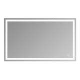 60x36" Frameless Eco-Friendly Silver Mirror Dual LED Light Strips Front and Back LightingUnable 31167470