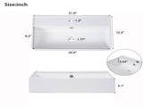 21.6" white Bathroom vanity, Combo Cabinet, Bathroom Storage Cabinet, Single Ceramic Sink, Right 79483389