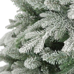 ZUN 7ft Lighted Artificial Christmas Tree with Wreath Set of 2 , Christmas Tree Holiday Decoration, 71378296