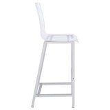 Clear and Chrome Bar Stools B062P145576