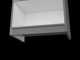 Zachary Matt Gray and White 5-Shelf Slim Bookcase B062P175161