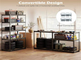 5-Tier Heavy Duty Black Garage Shelving Unit, 72" H x 36" W x 18" D 2200 LBS Load Capacity Boltless 34683830